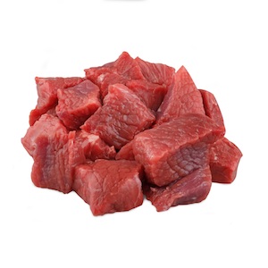 Boneless mutton cubes